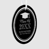 Aangepaste promotiepaneel voor afstudeerders ornament (voorkant)