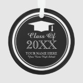 Aangepaste promotiepaneel voor afstudeerders ornament (achterkant)