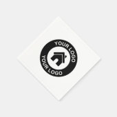 Aangepaste promotiepartij voor zakelijke Logo Servet (Hoek)