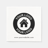 Aangepaste promotiepartij voor zakelijke Logo Servet (Voorkant)