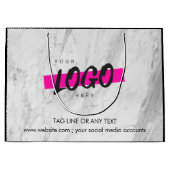 Aangepaste promotietabel voor Logo van bedrijf Groot Cadeauzakje (Voorkant)