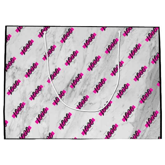 Aangepaste promotietabel voor Logo van bedrijf Groot Cadeauzakje (Achterkant)