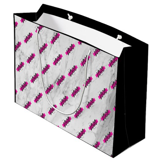 Aangepaste promotietabel voor Logo van bedrijf Groot Cadeauzakje (Achterkant Gekanteld)