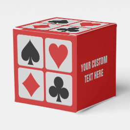 Aangepaste promotievak voor kaartspeler bedankdoosjes