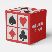 Aangepaste promotievak voor kaartspeler bedankdoosjes (Achterkant)