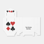 Aangepaste promotievak voor kaartspeler bedankdoosjes (Uitgevouwen)