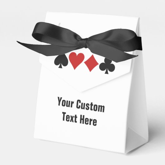 Aangepaste promotievak voor kaartspeler bedankdoosjes (Voorkant Zijde)