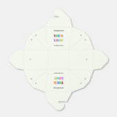 Aangepaste promotievak voor Logo en tekst Bedankdoosjes (Uitgevouwen)