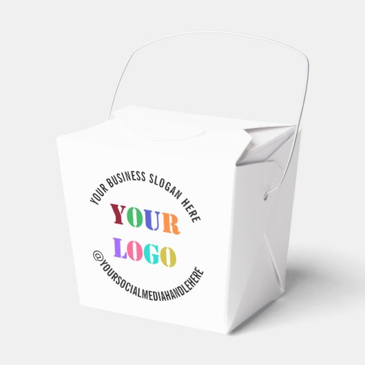 Aangepaste promotievak voor Logo en tekst Bedankdoosjes (Voorkant Zijde)
