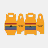Aangepaste promotievakken voor snor bedankdoosjes (Uitgevouwen)