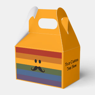 Aangepaste promotievakken voor snor bedankdoosjes