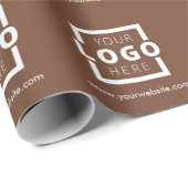 Aangepaste promotionele bedrijfslogo gebrandmerkt  cadeaupapier (Rol Hoek)