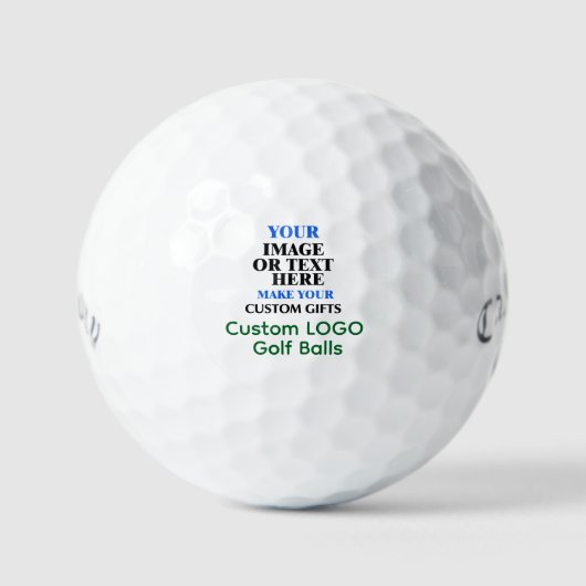 Aangepaste promotionele golfballen met logo - zake (Voorkant)