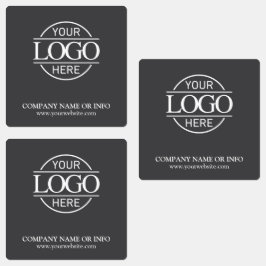 Aangepaste Promotionele Grijs Bedrijf Business Log Labels