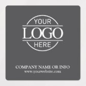 Aangepaste Promotionele Grijs Bedrijf Business Log Labels (Design 1)