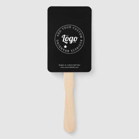 Aangepaste promotionele handventilator met Logo |  Handwaaier (Achterkant)