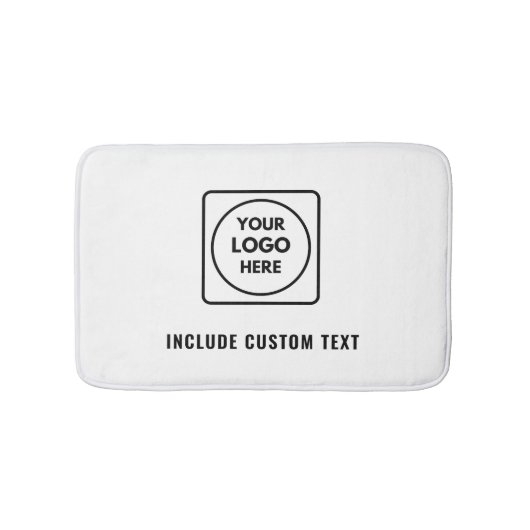 Aangepaste promotionele logo badmat – Geen minimal (Voorkant)