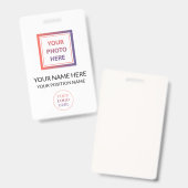 Aangepaste Promotionele Logo & Foto Geen Minimum B Badge (Voor- en achterkant)