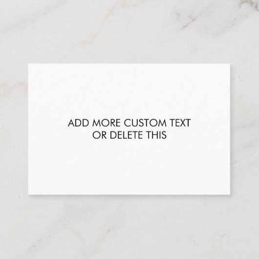 Aangepaste promotionele Logo – geen minimale beste Afsprakenkaartje (Achterkant)