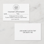 Aangepaste promotionele Logo – geen minimale beste Afsprakenkaartje (Voorkant / Achterkant)