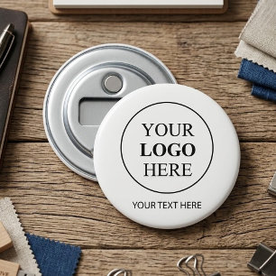 Aangepaste promotionele logo – geen minimale beste button flesopener