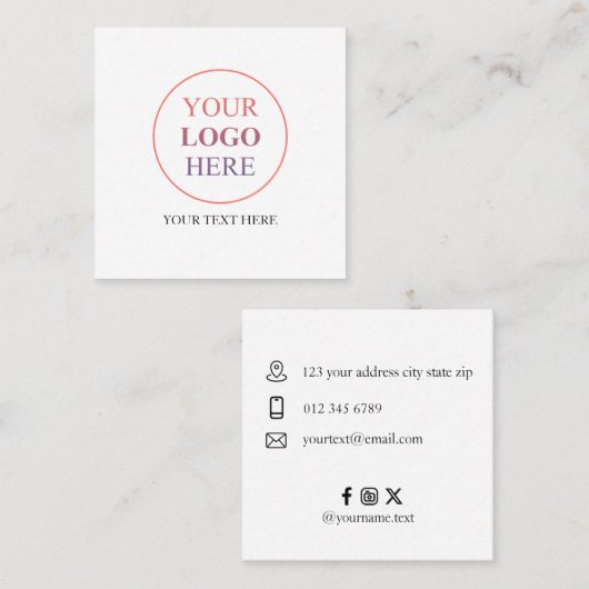 Aangepaste promotionele Logo – geen minimale beste Contactkaartje (Voorkant / Achterkant)