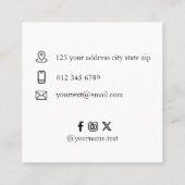 Aangepaste promotionele Logo – geen minimale beste Contactkaartje (Achterkant)