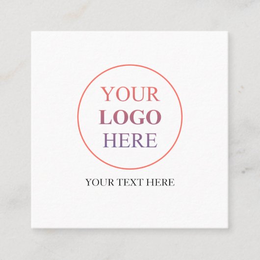 Aangepaste promotionele Logo – geen minimale beste Contactkaartje (Voorkant)