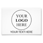 Aangepaste promotionele Logo – geen minimale beste Foto Afdruk (Voorkant)