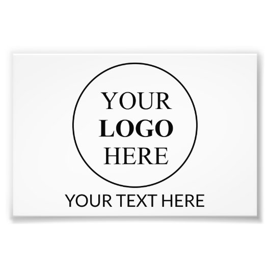 Aangepaste promotionele Logo – geen minimale beste Foto Afdruk (Voorkant)