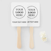 Aangepaste promotionele Logo – geen minimale beste Handwaaier (Voorkant en achterkant)