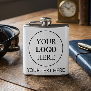 Aangepaste promotionele logo – geen minimale beste heupfles