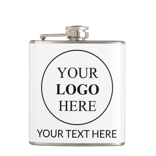 Aangepaste promotionele Logo – geen minimale beste Heupfles (Voorkant)