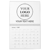 Aangepaste promotionele Logo – geen minimale beste Kalender (Jan 2027)