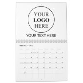 Aangepaste promotionele Logo – geen minimale beste Kalender (Feb 2027)