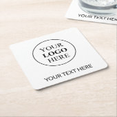 Aangepaste promotionele Logo – geen minimale beste Kartonnen Onderzetters (Schuin)