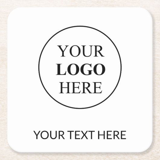 Aangepaste promotionele Logo – geen minimale beste Kartonnen Onderzetters (Voorkant)