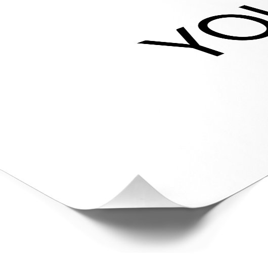 Aangepaste promotionele Logo – geen minimale beste Perfect Poster (Hoek)