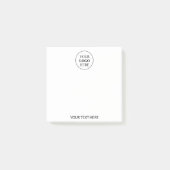 Aangepaste promotionele Logo – geen minimale beste Post-it® Notes (Voorkant)