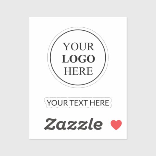 Aangepaste promotionele Logo – geen minimale beste Sticker (Vel)