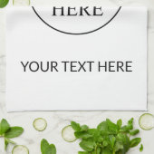 Aangepaste promotionele Logo – geen minimale beste Theedoek (Gevouwen)