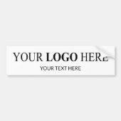 Aangepaste Promotionele Logo – Geen Minimum Bestel Bumpersticker (Voorkant)