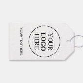 Aangepaste Promotionele Logo – Geen Minimum Bestel Cadeaulabel (Voorkant (Horizontaal))