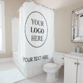 Aangepaste Promotionele Logo – Geen Minimum Bestel Douchegordijn (In situ)