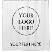 Aangepaste Promotionele Logo – Geen Minimum Bestel Douchegordijn (Voorkant)