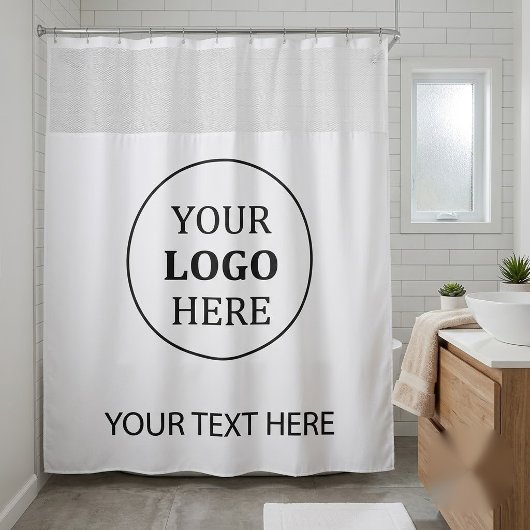 Aangepaste Promotionele Logo – Geen Minimum Bestel Douchegordijn