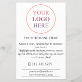 Aangepaste Promotionele Logo – Geen Minimum Bestel Flyer (Voorkant)