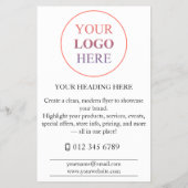 Aangepaste Promotionele Logo – Geen Minimum Bestel Flyer (Achterkant)