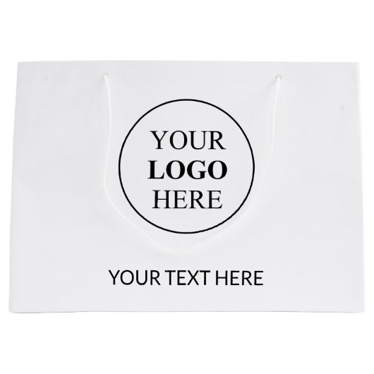 Aangepaste Promotionele Logo – Geen Minimum Bestel Groot Cadeauzakje (Voorkant)