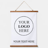 Aangepaste Promotionele Logo – Geen Minimum Bestel Hangend Wandkleed (Voorkant)